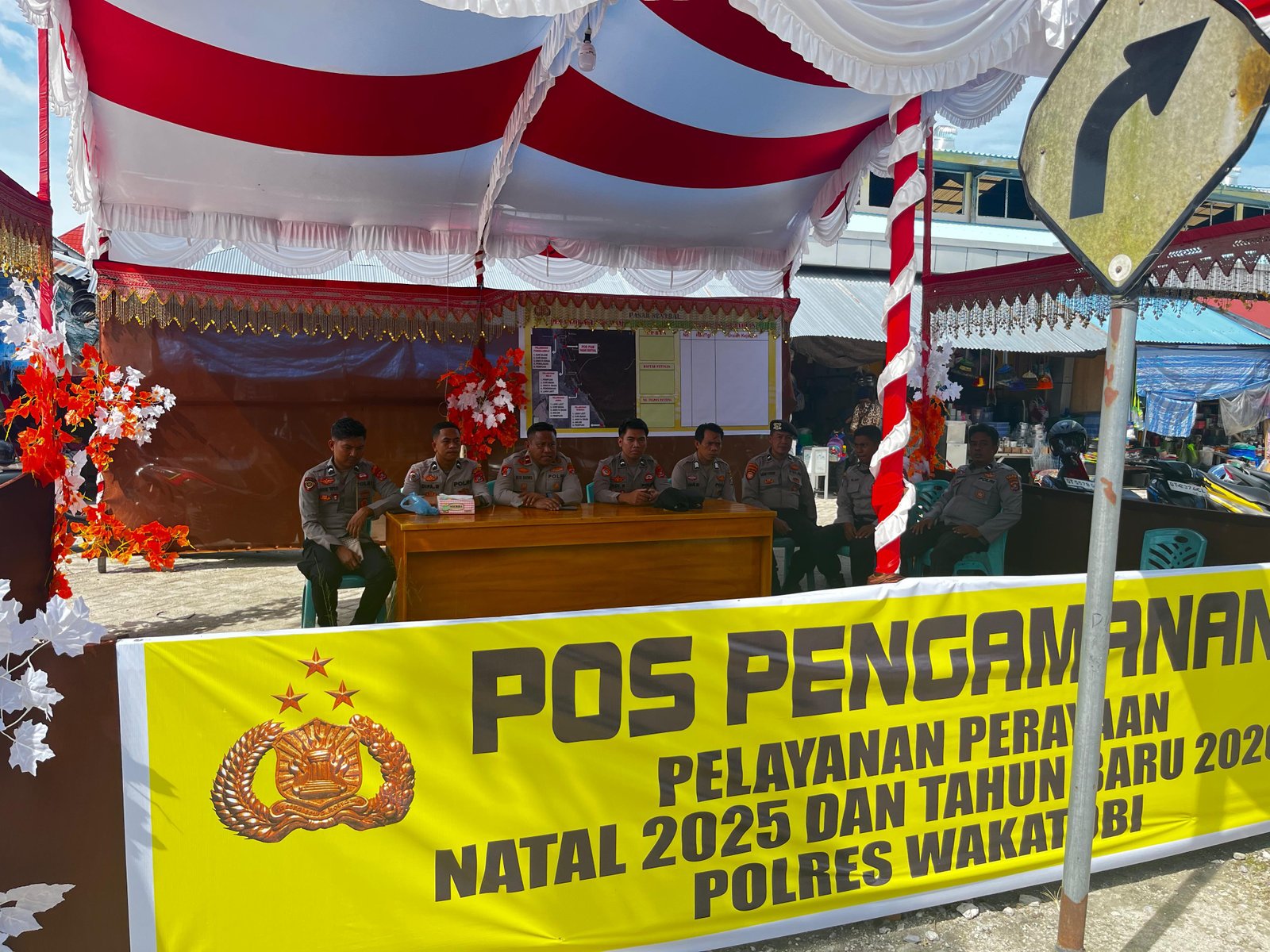 Polres Wakatobi Intensifkan Pengamanan Pasar Sentral dalam Operasi Lilin Anoa 2025