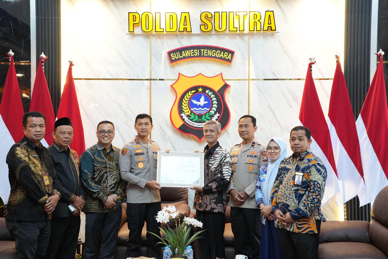KPU dan Bawaslu Sultra Audiensi ke Polda, Apresiasi Sentra Gakkumdu Raih Penghargaan Nasional