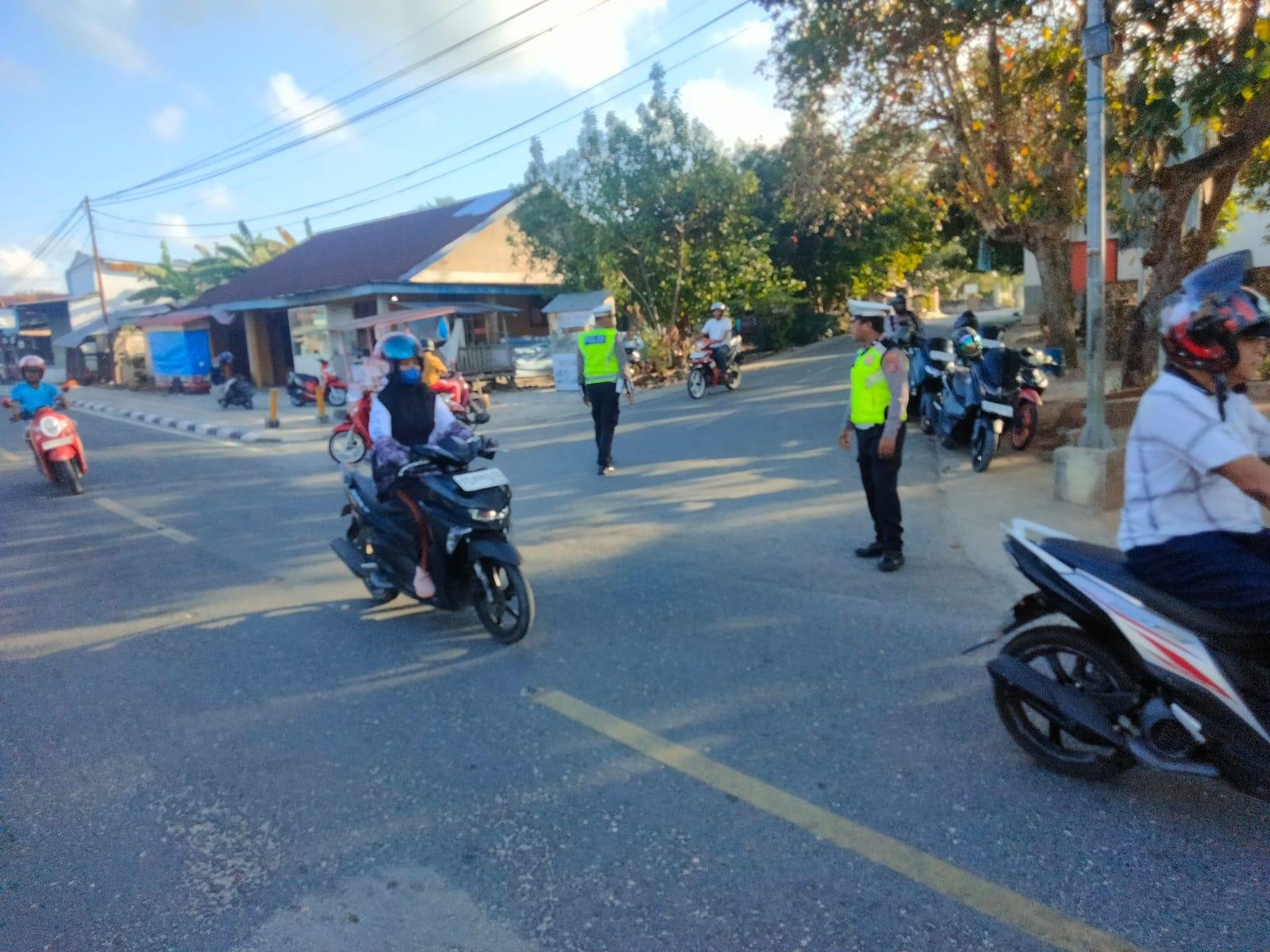 Satlantas Polres Wakatobi Gelar Gatur Rawan Pagi, Tekan Angka Kecelakaan di 4 Titik Rawan