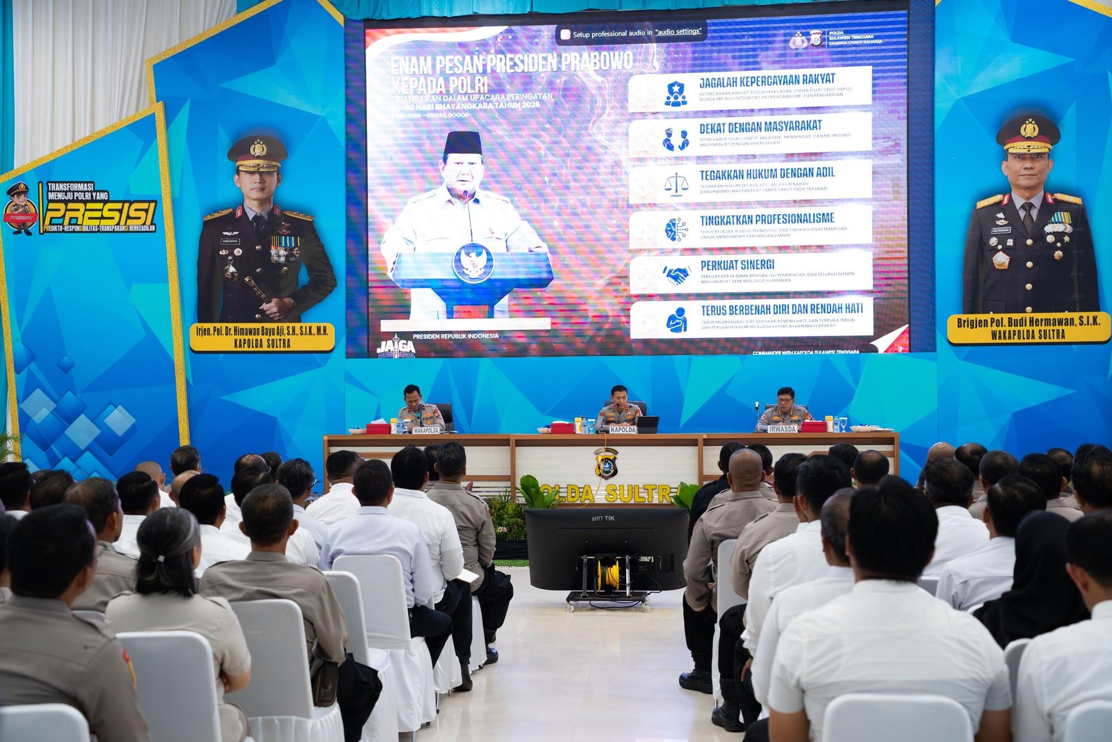 Commander Wish Kapolda Sultra: “Jaga Bumi Anoa”, Polisi Harus Hadir, Berbuat dan Bermanfaat