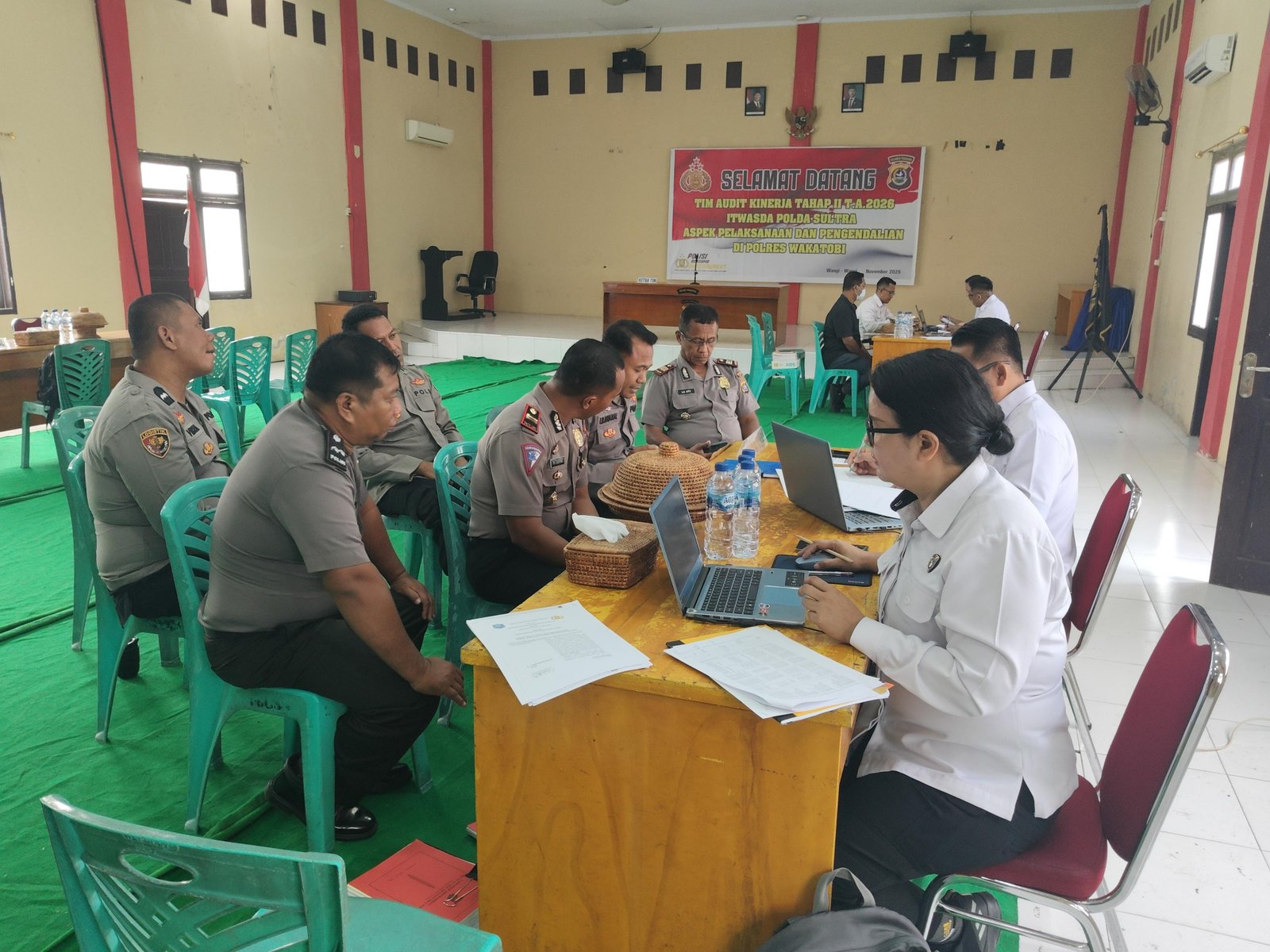 Kapolres Wakatobi Terima Tim Audit Kinerja Tahap II Itwasda Polda Sultra T.A. 2026