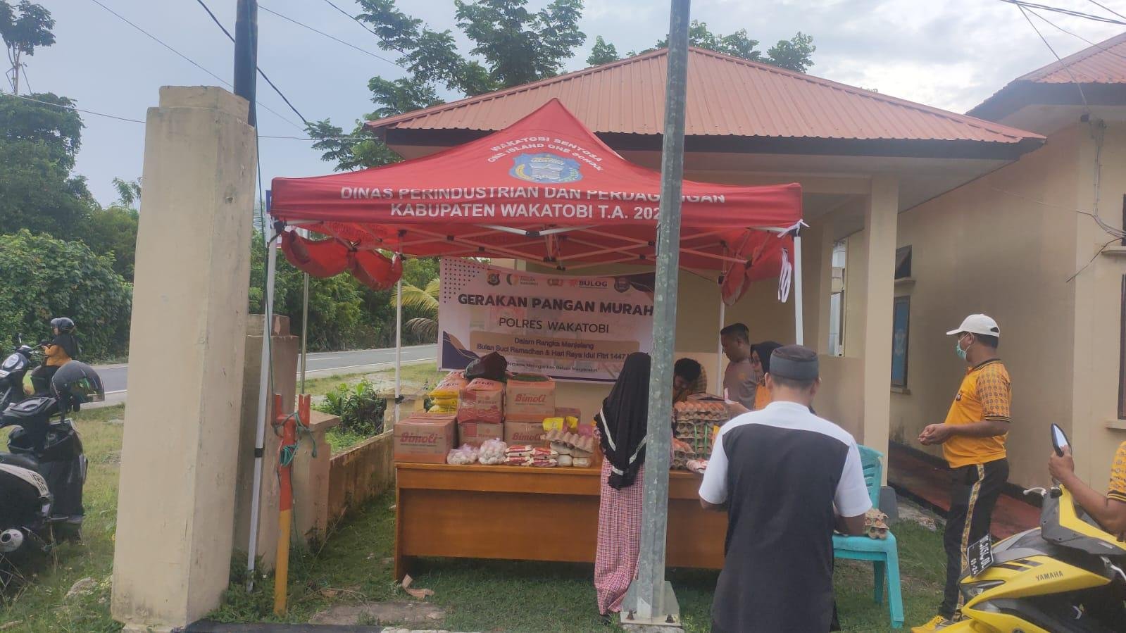 Satreskrim Polres Wakatobi Gelar Gerakan Pangan Murah Jelang Ramadhan 1447 H