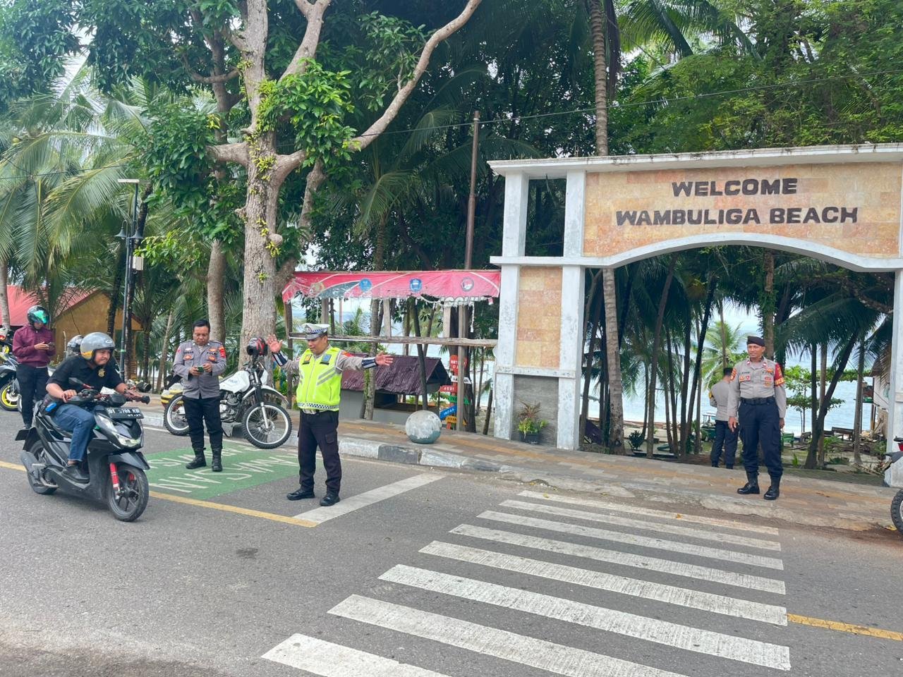 Patroli Operasi Ketupat Anoa 2026, Polres Wakatobi sasar Kawasan Wisata Wambuliga Beach