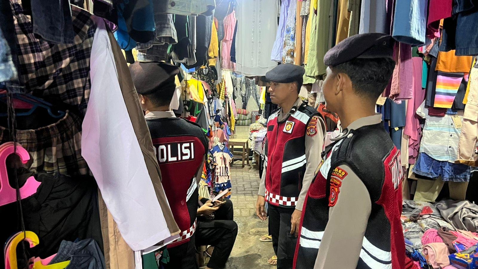 Patroli Presisi Sat Samapta Polres Wakatobi Sasar Pasar dan Objek Vital, Wujudkan Situasi Kamtibmas Kondusif