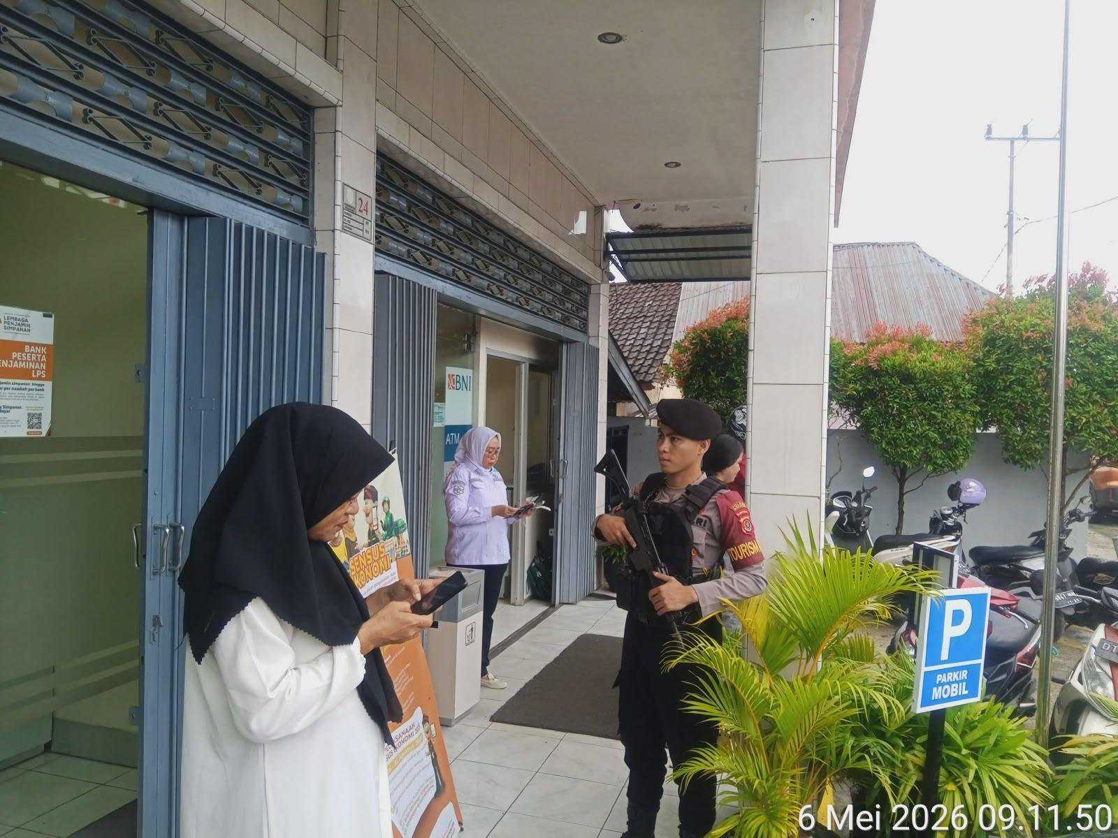 Satpamobvit Polres Wakatobi Perketat Pengamanan Objek Vital Perbankan